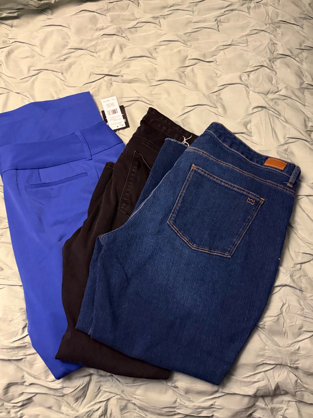 BUNDLE DEAL:  Two pair Crown & Ivy jeans & one pair of dress pants ALL SIZE 18